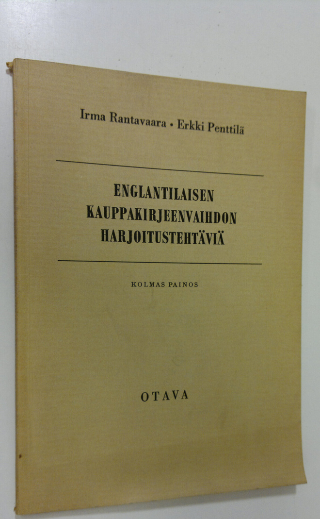 Irma Rantavaara : Englantilaisen kauppakirjeenvaihdon har...