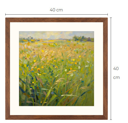 Uusi uniikki kesämaisema art print taulu 40 cm x 40 cm