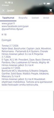 Jysäri 2 lippua x 3 päivää
