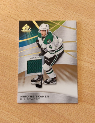 2019-20 SP Game Used Miro Heiskanen Gold Jersey Relics
