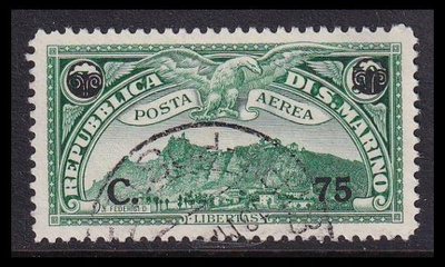 San Marino 232 o Lentoposti 75/50 C päällepainama (1936)