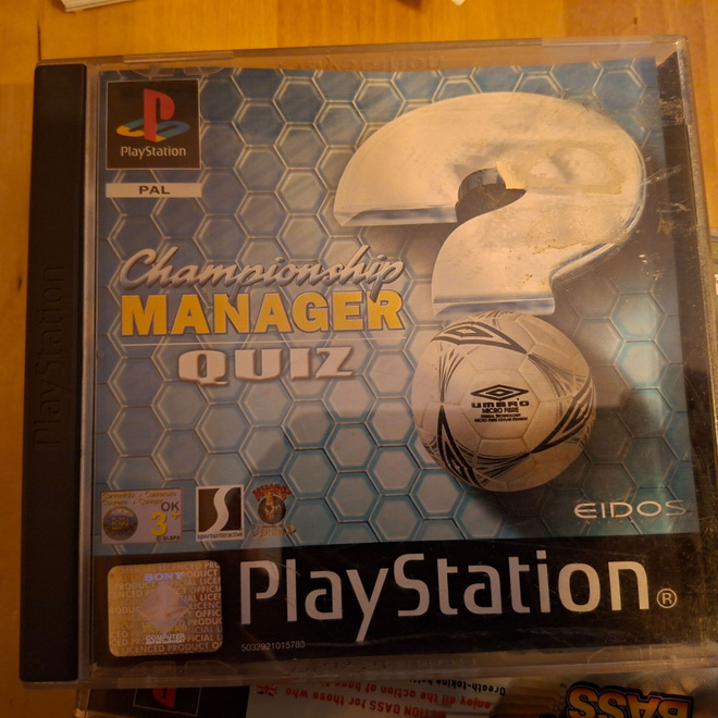 PS1 Championship Manager Quiz CIB