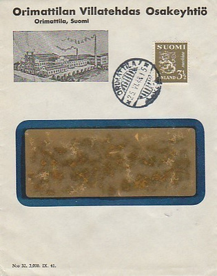 1943, Orimattilan Villatehdas Osakeyhtiö