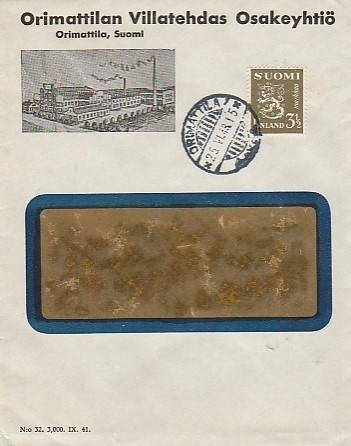 1943, Orimattilan Villatehdas Osakeyhtiö
