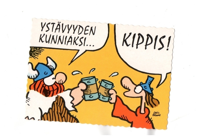 °°YSTÄVYYDEN KUNNIAKSI....KIPPIS°° -KORTTI /Harald Hirmuinen