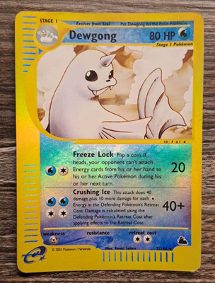 Dewgong skyridge rare reverse holo!