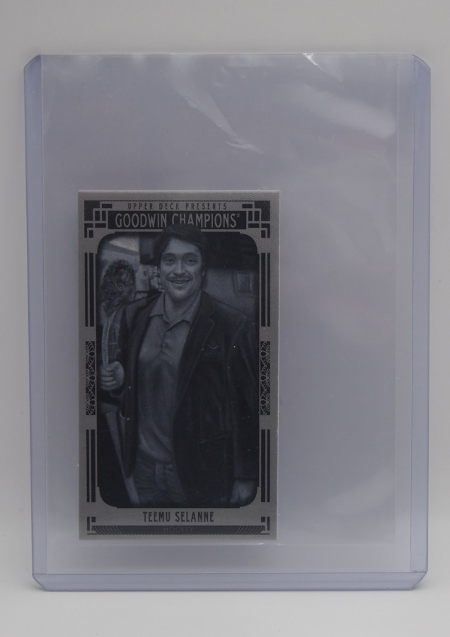 2015 Goodwin mini Lady luck back Teemu Selänne /50