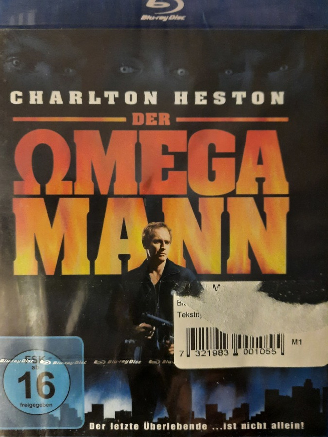 THE OMEGA MANN / DER OMEGA MANN BLU-RAY UUSI