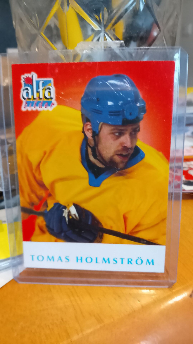 Ruotsi alfa hockey Tomas holmstromblanco!