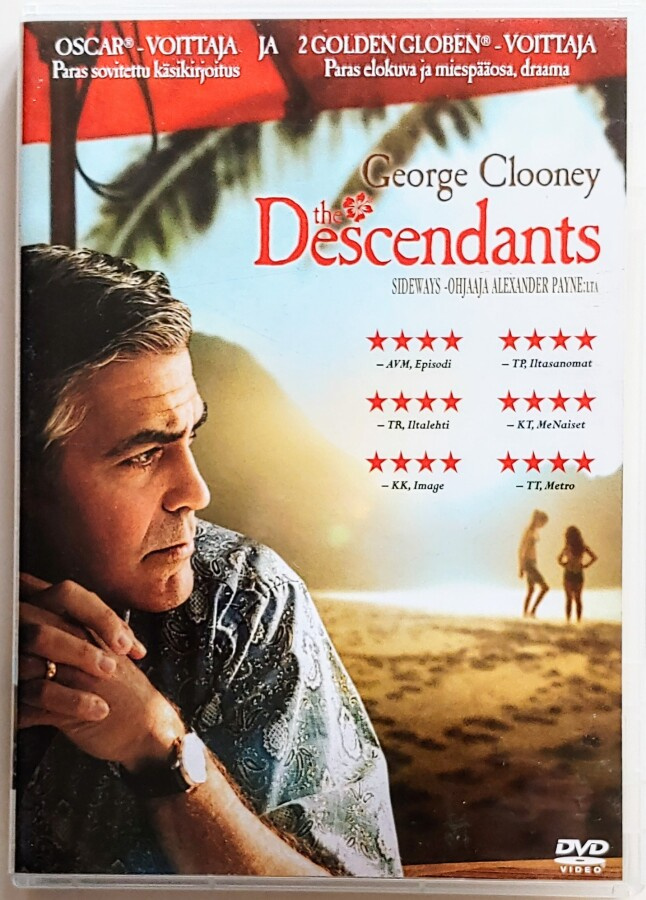 THE DESCENDANTS – Suomalainen DVD 2011 - George Clooney