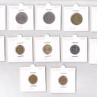 Viro 10 senti - 1 Kroon v.1991-2004 12 kolikkoa kehyksissä - pikkukuva 1
