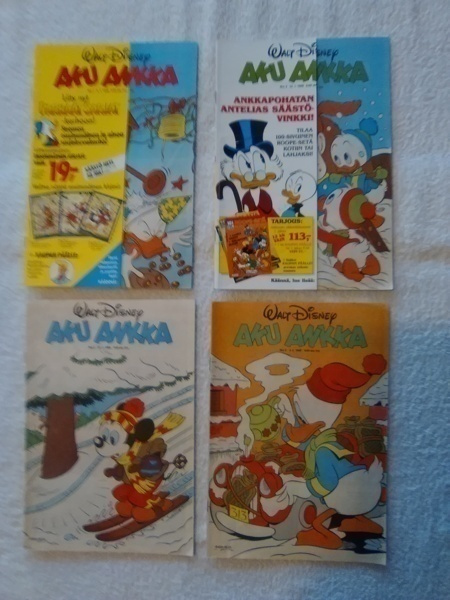 Aku Ankka 1988: / 1 / 2 / 4 / 5 / 4 kpl Hyvät