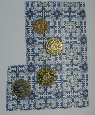 2009 Portugal 10c - 1 euro BU laatu