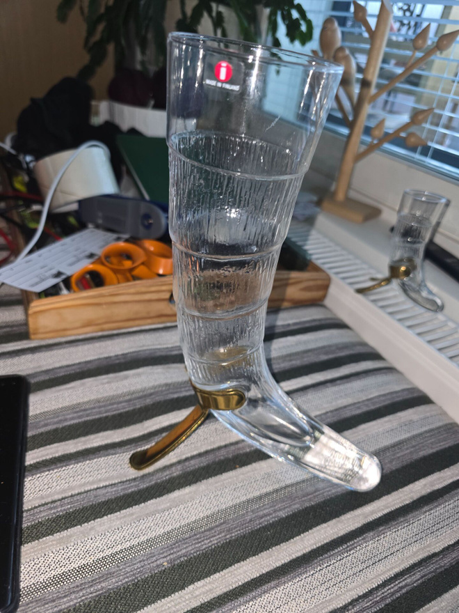 IITTALA HARALD – VALTO KOKKO – 6 KPL SUURIA JUOMASARVILASEJA