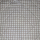 Beige ruudullinen puuvilla tikkikangas 150x110cm - pikkukuva 2