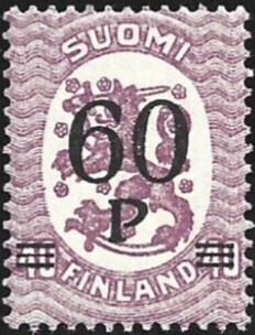 1921 M-17 S lisäpain 60/40 p punertavanlila ** LaPe 95 a A