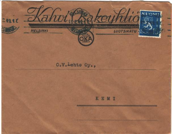 FIRMAKUORI OKA  KAHVI OY HELSINKI