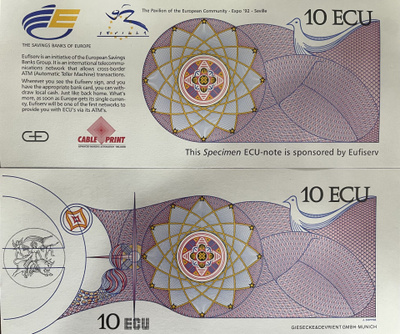 10 ECU Specimen / testiseteli 1995