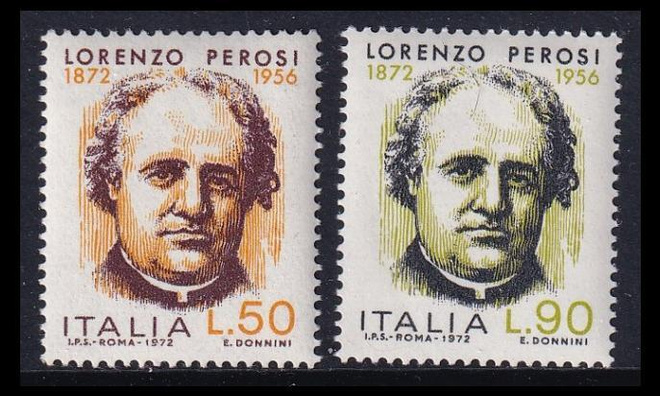 Italia 1385-6 ** Lorenzo Perosi (1972)