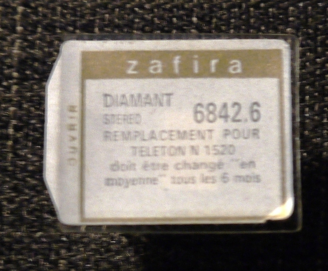 Levysoittimen neula Zafira Diamant 6842.6 (Teleton N 1520)