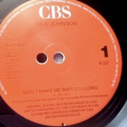 PAUL JOHNSON :: DON'T MAKE ME WAIT TOO LONG::VINYYLI 7" 1990 - pikkukuva 3