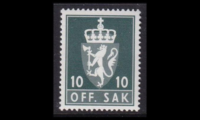 Norja 112 ** Virkamerkki 10 öre (1981)