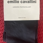 EMILIO CAVALLINI 90 DEN LEGGINGS, MUSTAT, KOKO S/M *UUDET* - pikkukuva 1