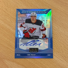 2024-25 OPC Platinum Timo Meier Blue Rainbow Autographs - pikkukuva 1