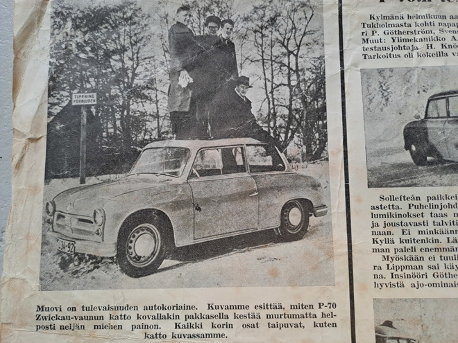 Zwickau P-70 -esite, 1956