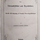 H. L.. Rydin : Om yttrandefrihet och tryckfrihet - pikkukuva 2