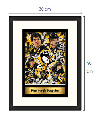 Uusi Pittsburgh Penguins NHL art print Limited Edition