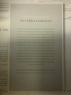Dominique Sigaud - Aavikkoromaani (nid.)