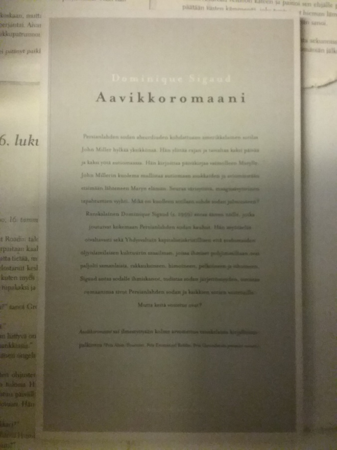 Dominique Sigaud - Aavikkoromaani (nid.)