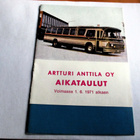 1971 Artturi Anttila Kankaanpää linjaliikenne aikataulu 15s. - pikkukuva 1
