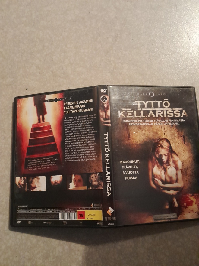 Tyttö kellarissa dvd,dark label