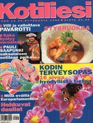 Kotiliesi n:o 18 1996 L. Onerva & Eino Leino. Petri Niikko.
