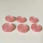 Helmiäishohtoinen KANTA NAPPI rosa, Ø 15mm 6kpl. - pikkukuva 2