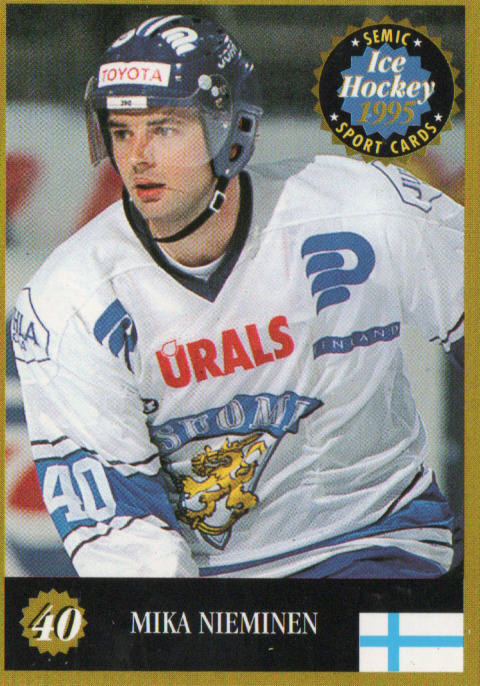 Jääkiekko ICE HECKEY n:o 40 MIKA NIEMINEN.
