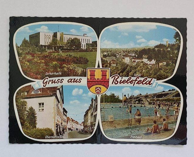 Gruss aus Bielefeld - vanha saksalainen postikortti