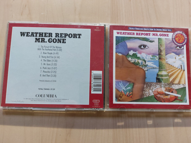 WEATHER REPORT –  MR. GONE orig. EU 1991 CD   COL  468 208 2