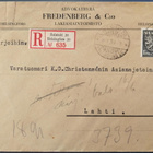 Kirjattu kirje mallin 1930 merkillä - Helsinki/Lahti 1930 - pikkukuva 1
