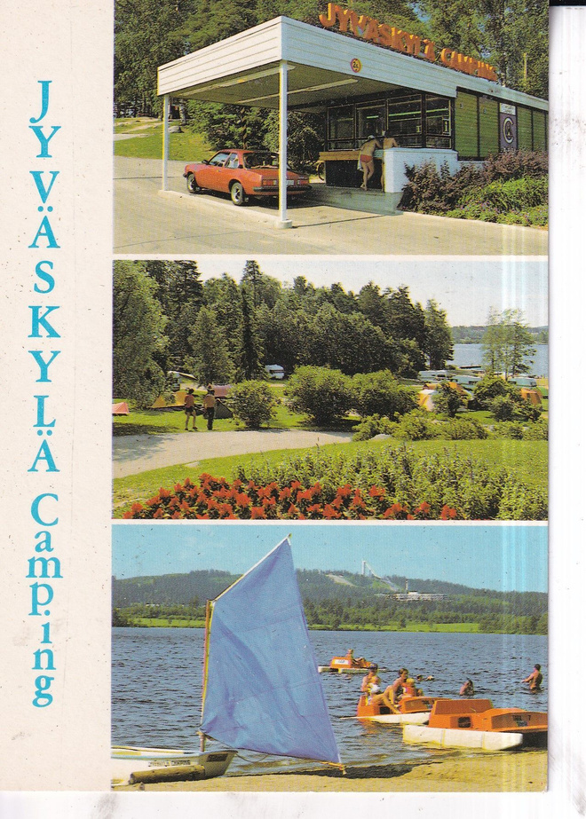 Jyväskylä. Tuomiojärvi Camping. sommitelmakortti, e285