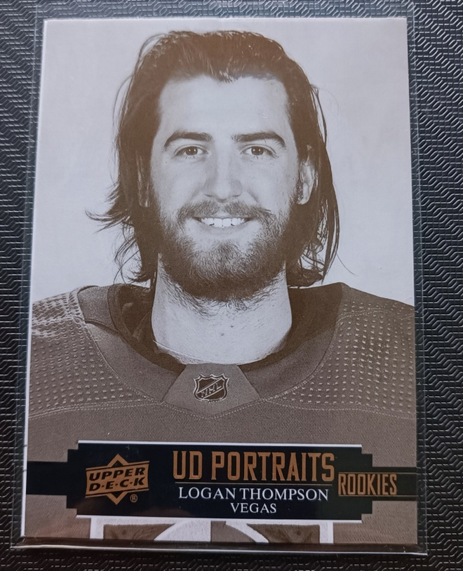 2021-22 Upper Deck Series 2 UD Portraits Rookies Logan Thomp