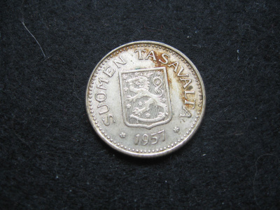 100 markkaa 1957 - hopeaa