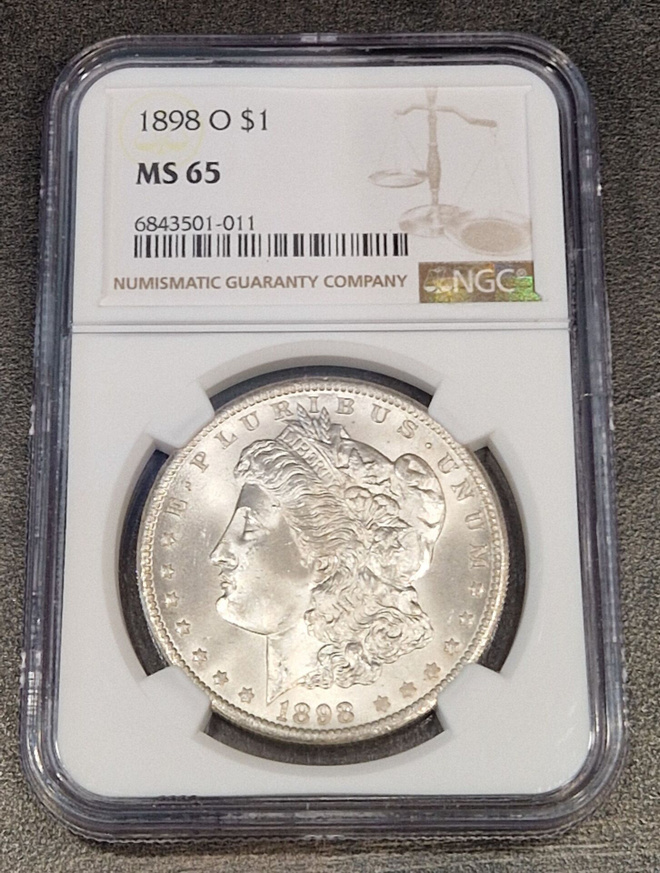USA Morgan Dollar 1898 O MS65