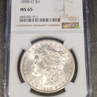 USA Morgan Dollar 1898 O MS65 - pikkukuva 1