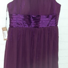 UUSI iltapuku 46 violetti liila satiini 3XL - pikkukuva 1