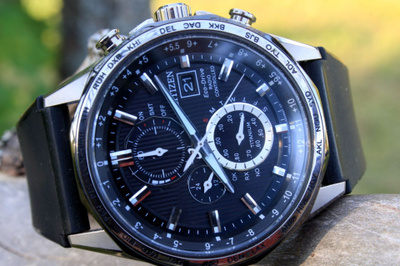 CITIZEN SUPER-TITANIUM-ECODRIVE RADIO-CONTR.SAPPHIRE