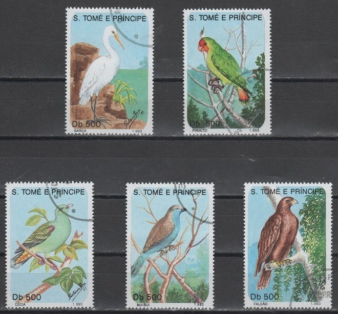 (S0075) SAO TOME AND PRINCIPE, 1993 (Birds). Used