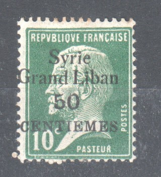 Syyria 1923 syrie grand liban 10C 50 pia